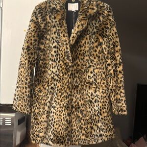 Leopard Print Faux Fur Coat A New Day